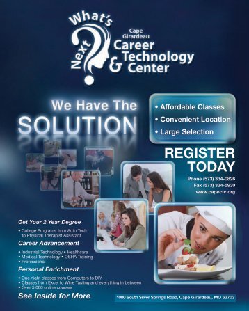 Fall Catalog - Cape Girardeau Career And Technology Center