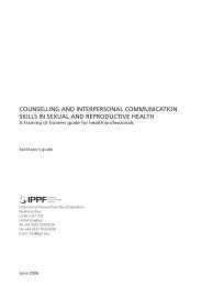 Counselling and interpersonal CommuniCation skills in sexual and ...