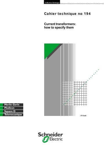 Current transformers: how to specify them - Schneider Electric