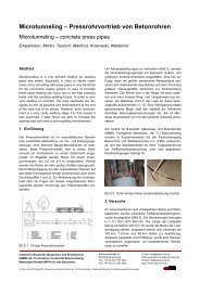 Microtunneling – Pressrohrvortrieb von Betonrohren - iBMB