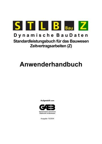 (Z) Anwenderhandbuch - GAEB