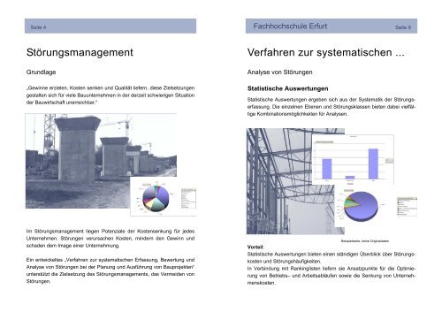 Fachhochschule Erfurt Störungsmanagement in Bauunternehmen