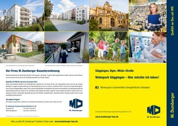 Wohnpark Göggingen - M. Dumberger Bauunternehmung GmbH ...
