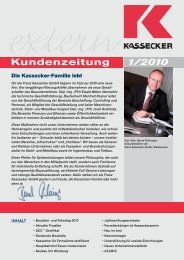 Kundenzeitung 1/2010 - Franz Kassecker GmbH