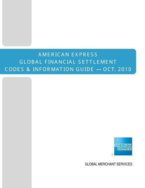 AMEX GFS Codes &amp; Info Guide - American Express