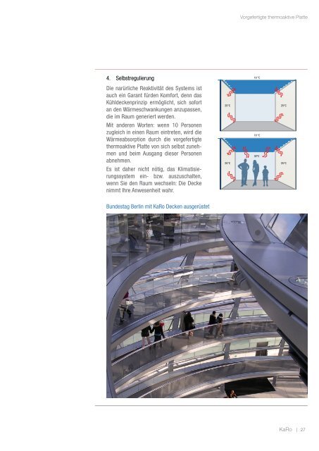 Vorgefertigte thermoaktive Platte - Karo systems