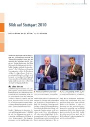 Blick auf Stuttgart 2010 - Deutschen Gesellschaft für das Badewesen