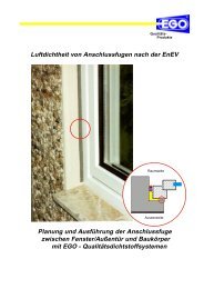 Fensteranschlussfuge (Fenster/Baukörper) - EGO