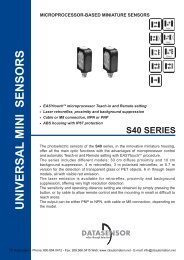 Datasensor S40 Series Universal MINI Sensors - CTi Automation