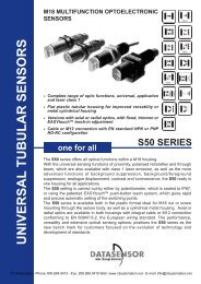 Datasensor S50 Series M18 Multifunction ... - CTi Automation