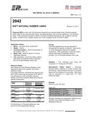 TECHNICAL DATA SHEET SOFT NATURAL RUBBER ... - Polycorp