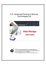 Data Storage - GM Advanced Security Technologies Ltd.