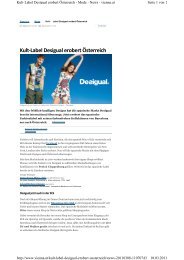 Kult-Label Desigual erobert Österreich - SCS - Shopping City Süd