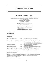 Curriculum Vitae MICHELE KNOBEL, PhD.