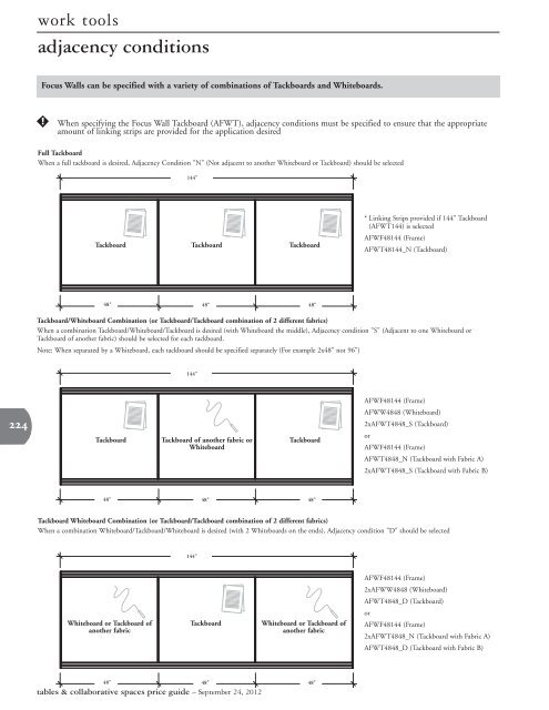 Tables & Collaborative Spaces Price Guide - Teknion