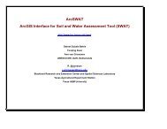 ArcSWAT ArcGIS Interface for Soil and Water Assessment ... - biomath