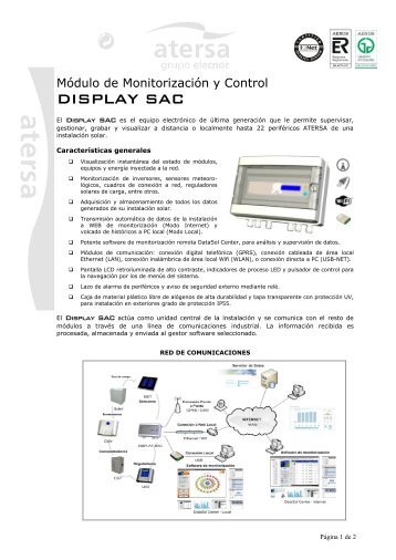 Catálogo Display SAC - atersa