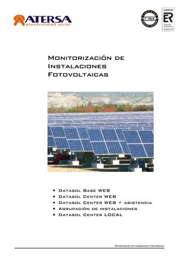 Monitorización de Instalaciones Fotovoltaicas - atersa