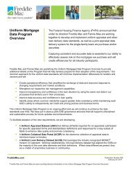 Uniform Mortgage Data Program Overview - Freddie Mac