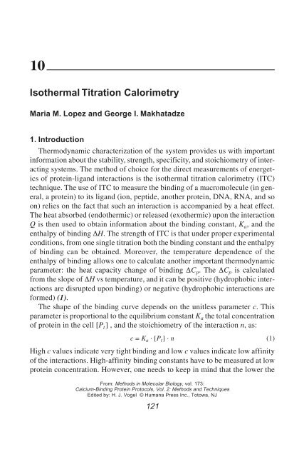 Calcium-Binding Protein Protocols Calcium-Binding Protein Protocols