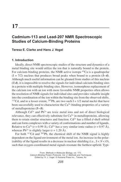 Calcium-Binding Protein Protocols Calcium-Binding Protein Protocols