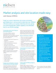 Market analysis and site location made easy - Nielsen