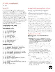 HP 3PAR software family data sheet - Hewlett Packard