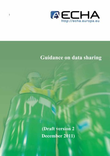 Guidance on data sharing - ECHA - Europa