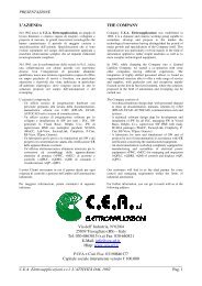 PRESENTAZIONE C.E.A. Elettroapplicazioni s.r.l. - Electrologica