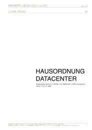 HAUSORDNUNG DATACENTER - Silver Server