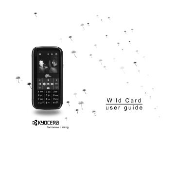 Download Kyocera Wild Card User Manual - Virgin Mobile