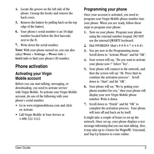 Download Kyocera Wild Card User Manual - Virgin Mobile