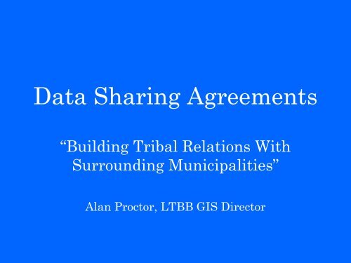 Data Sharing Agreements - Little Traverse Bay Bands of Odawa ...