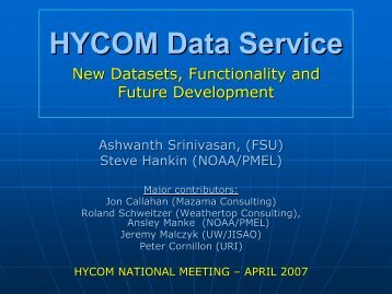 HYCOM Data Service