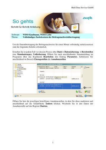 Buhl Data Service GmbH 1 Software WISO Kaufmann, WISO Lohn ...