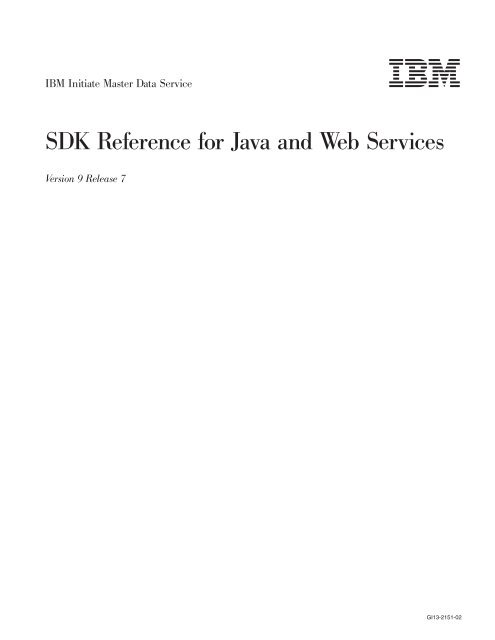 SDK Reference for Java and Web Services - e IBM Tivoli Composite ...