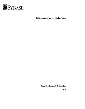 Manual de utilidades - Sybase