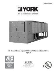 Air-Cooled Screw Liquid Chillers with Variable Speed ... - Aireyork