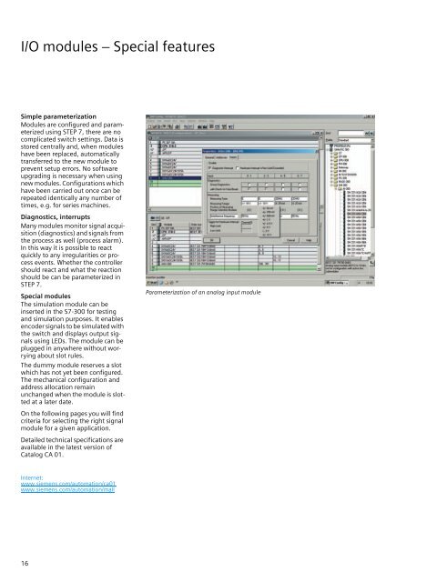 SIMATIC S7-300 - For System Solutions with Emphasis on ...