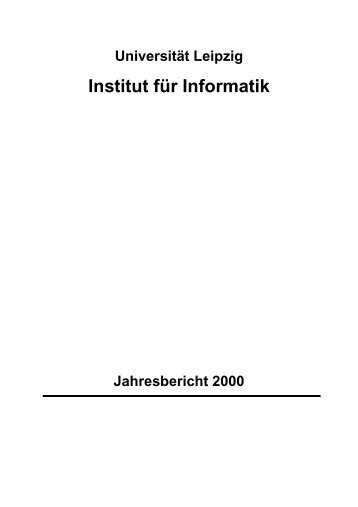 Institut für Informatik - Dokumentenserver - Universität Leipzig