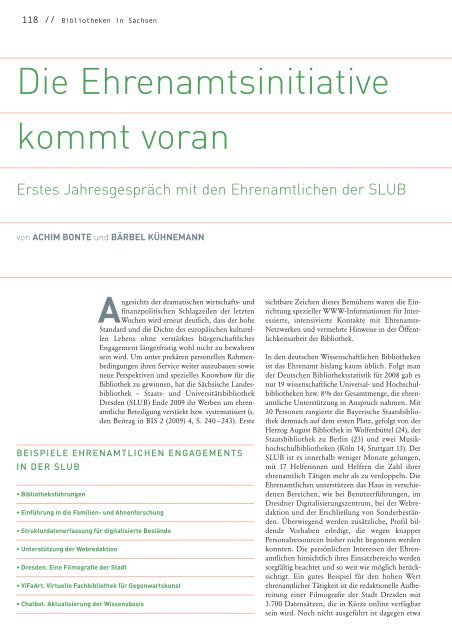 Umstellung der verbleibenden - Das Magazin der Bibliotheken in ...