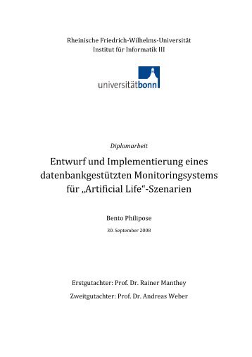 Diplomarbeit - IDB - Universität Bonn