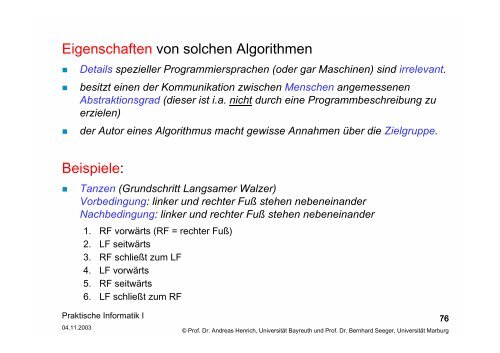 Kapitel 3 - Algorithmen und Methoden