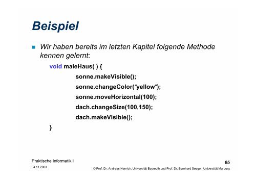 Kapitel 3 - Algorithmen und Methoden