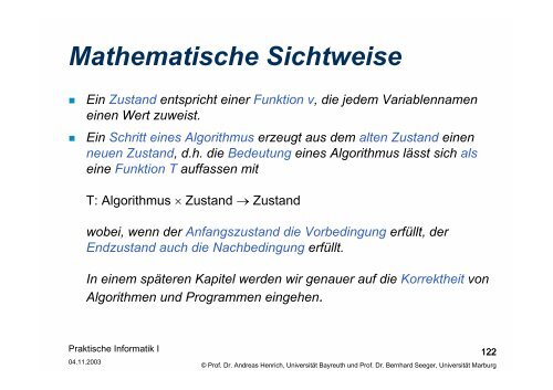 Kapitel 3 - Algorithmen und Methoden