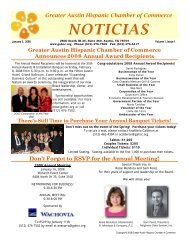 NOTICIAS - Greater Austin Hispanic Chamber of Commerce