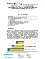 performance of photodigm's dbr semiconductor lasers for ...