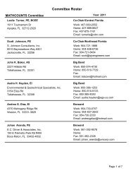 Committee Roster - Florida Engineering Society