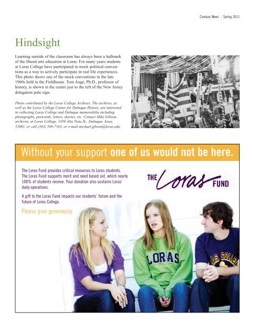 THE LORAS COLLEGE MAGAZINE | VOL. 59 | NO. 1 | WINTER 2010