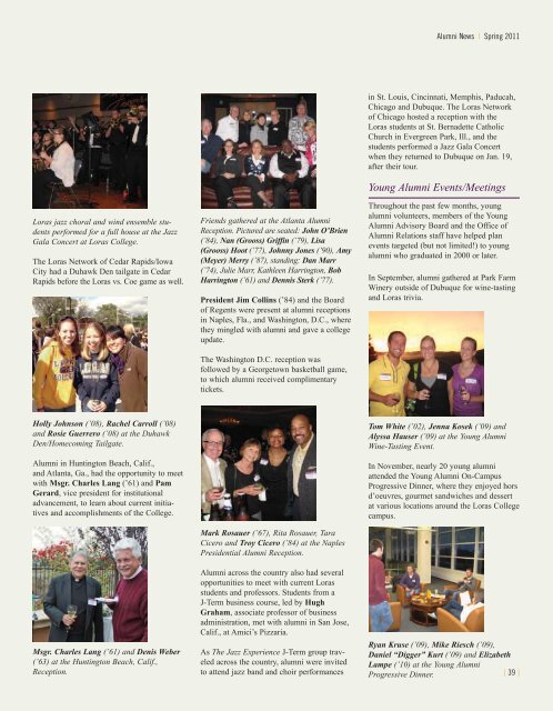 THE LORAS COLLEGE MAGAZINE | VOL. 59 | NO. 1 | WINTER 2010